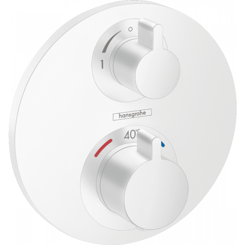 Термостат скрытого монтажа белый Hansgrohe Ecostat S 15758700