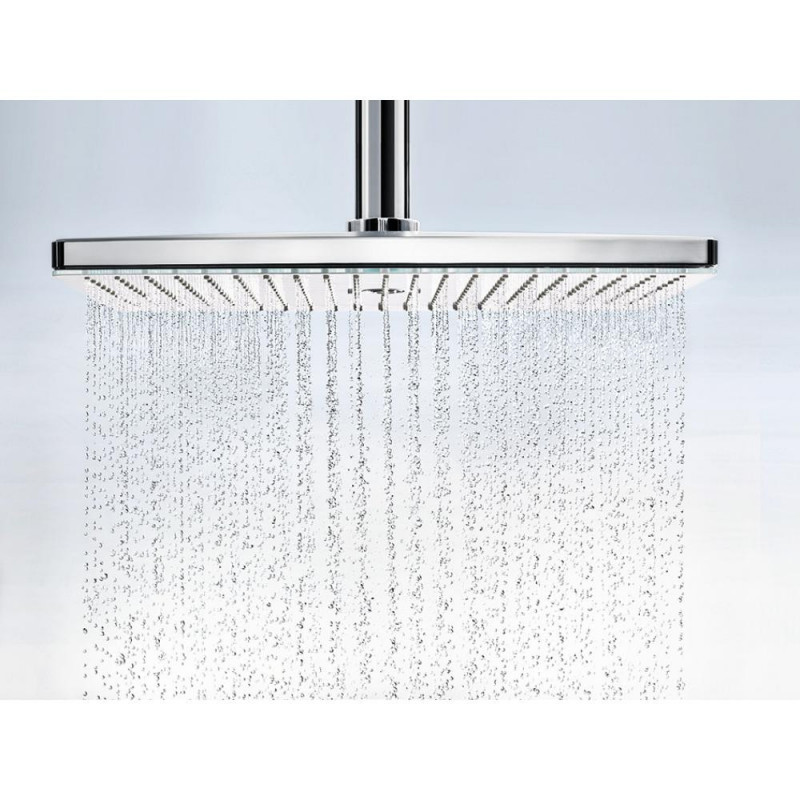 Верхний душ хром/белый Hansgrohe Rainmaker Select 460 2jet EcoSmart 24014400