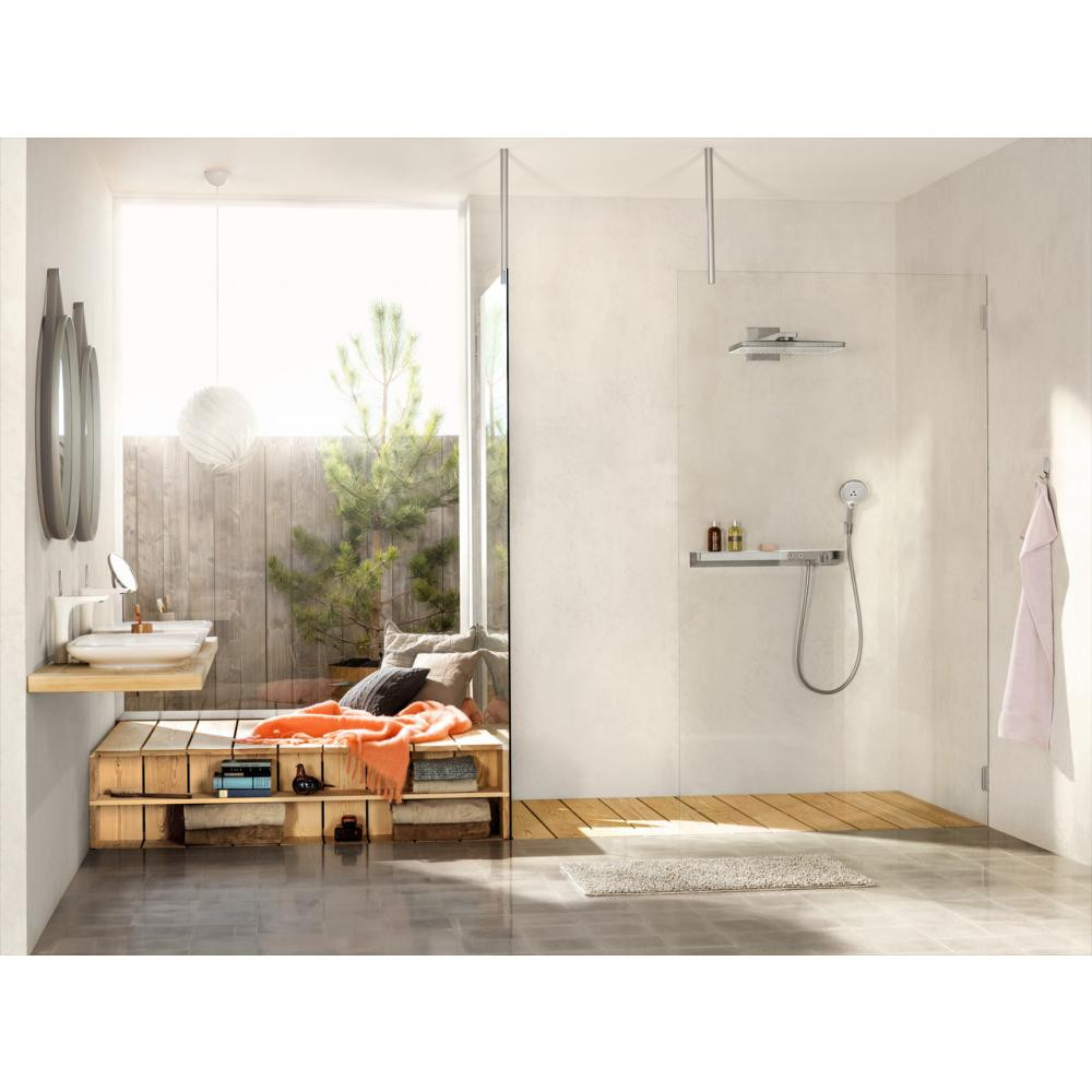 Верхний душ хром/белый Hansgrohe Rainmaker Select 460 3jet EcoSmart 24017400