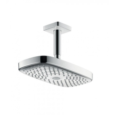 Верхний душ хром/белый Hansgrohe Raindance Select E 300 2jet EcoSmart 26608400