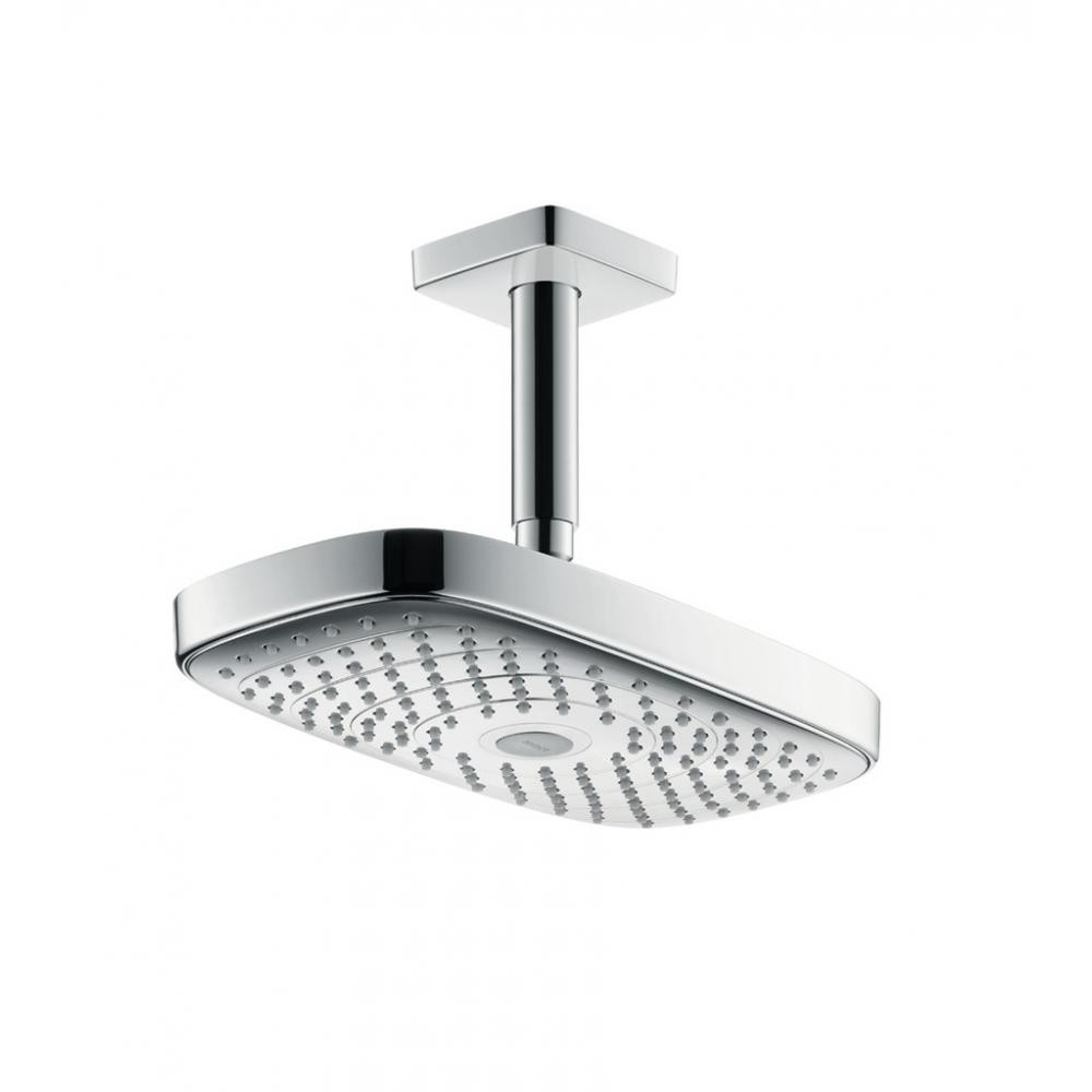 Верхний душ хром/белый Hansgrohe Raindance Select E 300 2jet EcoSmart 26608400