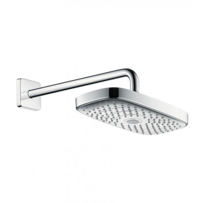 Верхний душ хром/белый Hansgrohe Raindance Select E 300 2jet EcoSmart 26609400