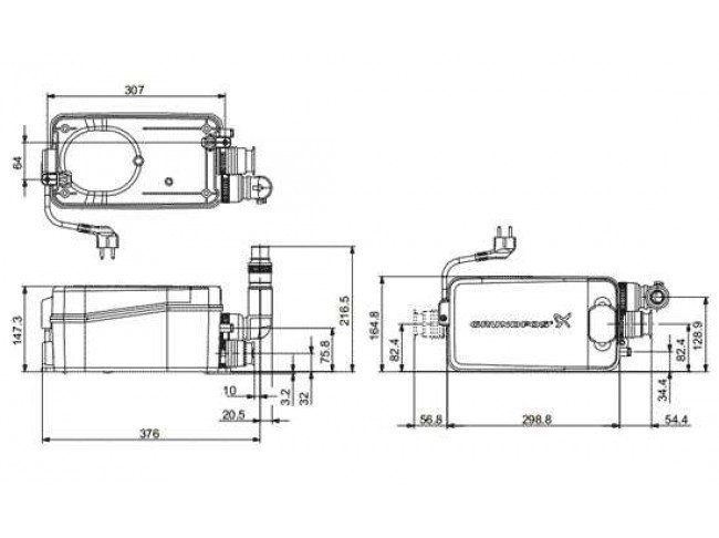Канализационная насосная установка SOLOLIFT2 D-2 Grundfos 97775318