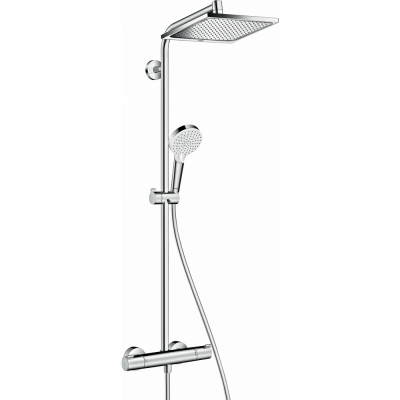 Душевая система с термостатом хром hansgrohe Crometta Е 240 1jet Showerpipe 27271000