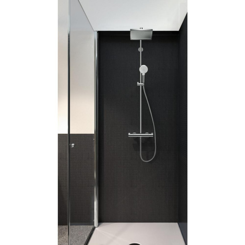 Душевая система с термостатом хром hansgrohe Crometta Е 240 1jet Showerpipe 27271000