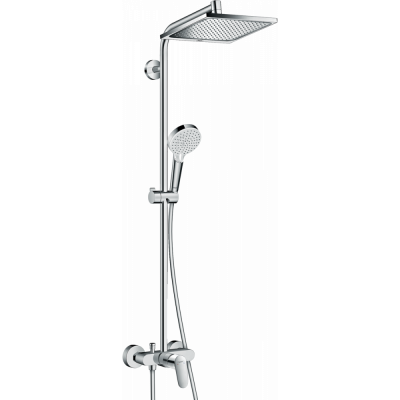 Душевая система с термостатом хром hansgrohe Crometta E 240 1jet Showerpipe 27284000