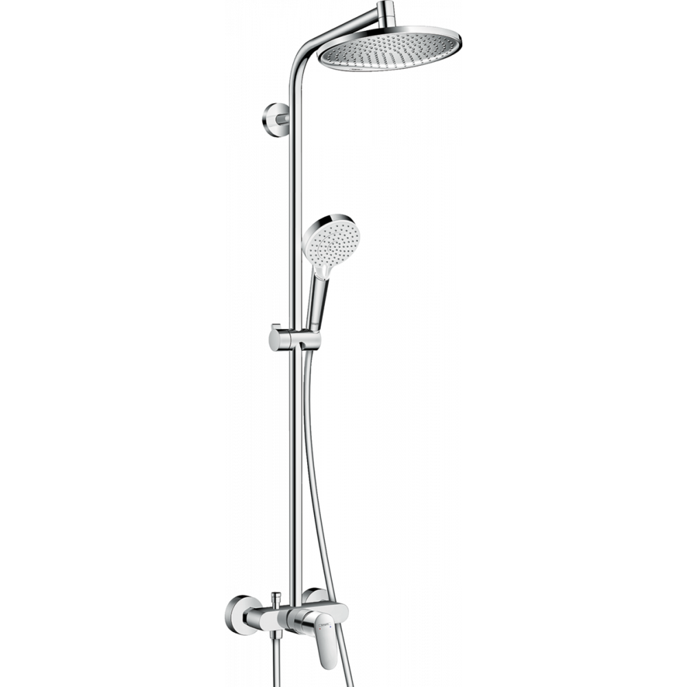 Душевая система с термостатом хром hansgrohe Crometta S 240 1jet Showerpipe 27269000