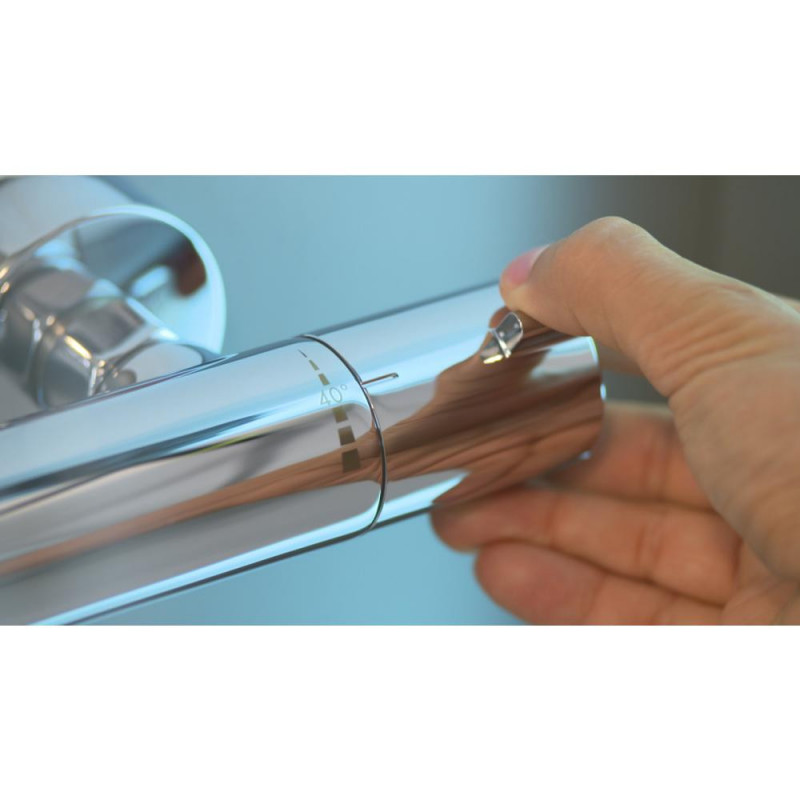 Душевая система с термостатом хром hansgrohe Crometta S 240 1jet Showerpipe EcoSmart 27268000