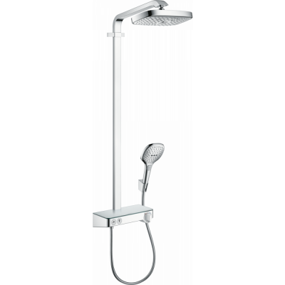 Душевая система с термостатом хром hansgrohe Raindance Select E Showerpipe 300 2jet EcoSmart 27283000