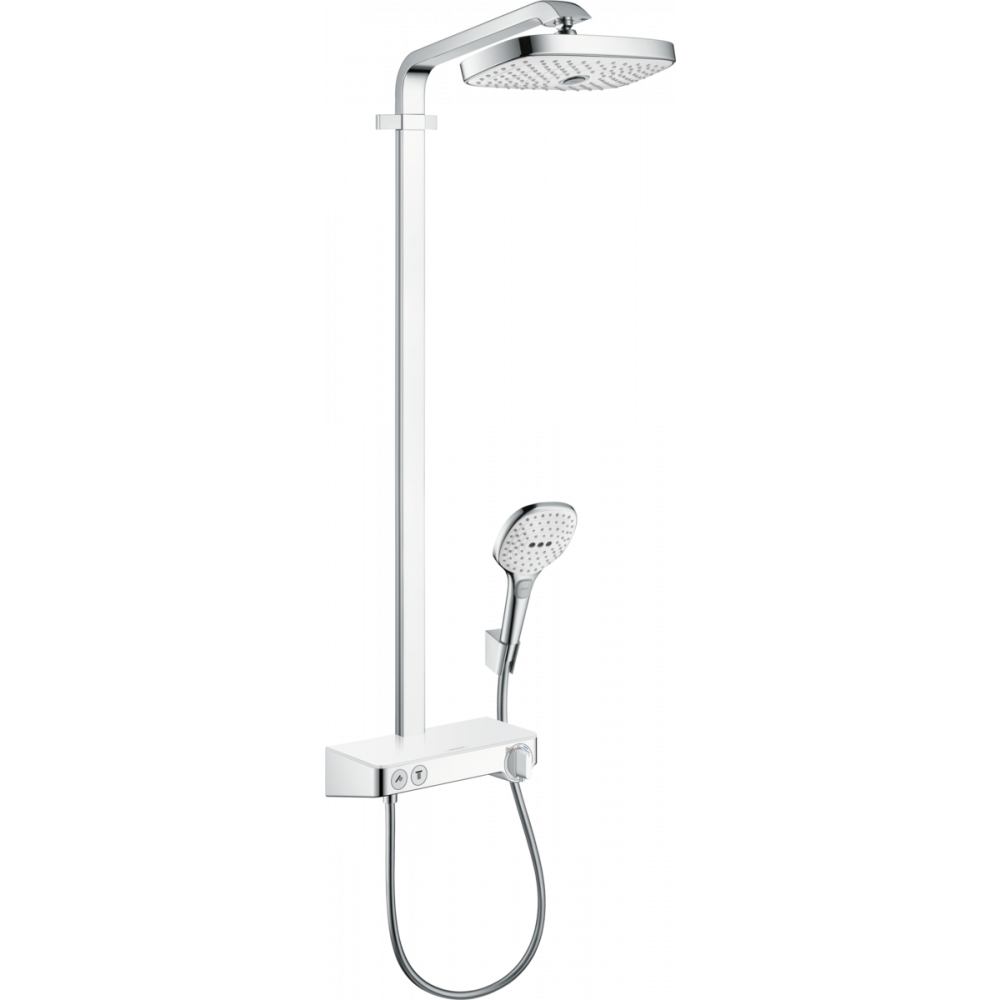 Душевая система с термостатом хром hansgrohe Raindance Select E Showerpipe 300 2jet EcoSmart 27283400