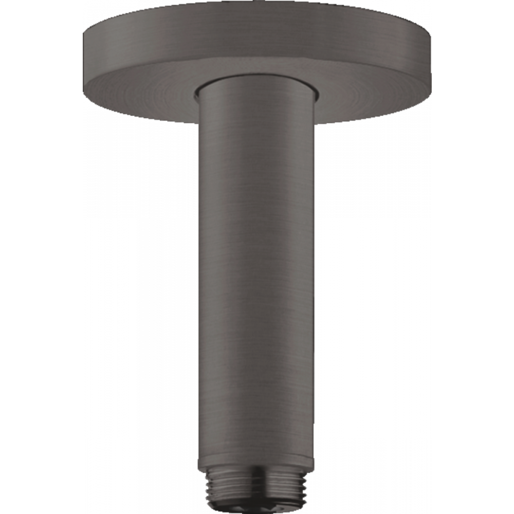Потолочный держатель верхнего душа чёрный хром hansgrohe 27393340