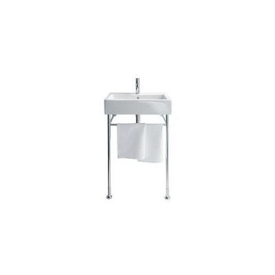 Умывальник шлифованный Duravit Vero  600мм 045460 с переливом 1 готовое отверстие под смеситель включая крепление