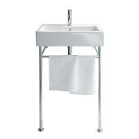 Умывальник шлифованный Duravit Vero  600мм 045460 с переливом 1 готовое отверстие под смеситель включая крепление