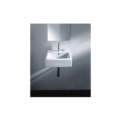 Умывальник шлифованный Duravit Vero  600мм 045460 с переливом 1 готовое отверстие под смеситель включая крепление