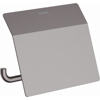 Держатель туалетной бумаги чёрный хром Hansgrohe AddStoris 41753340