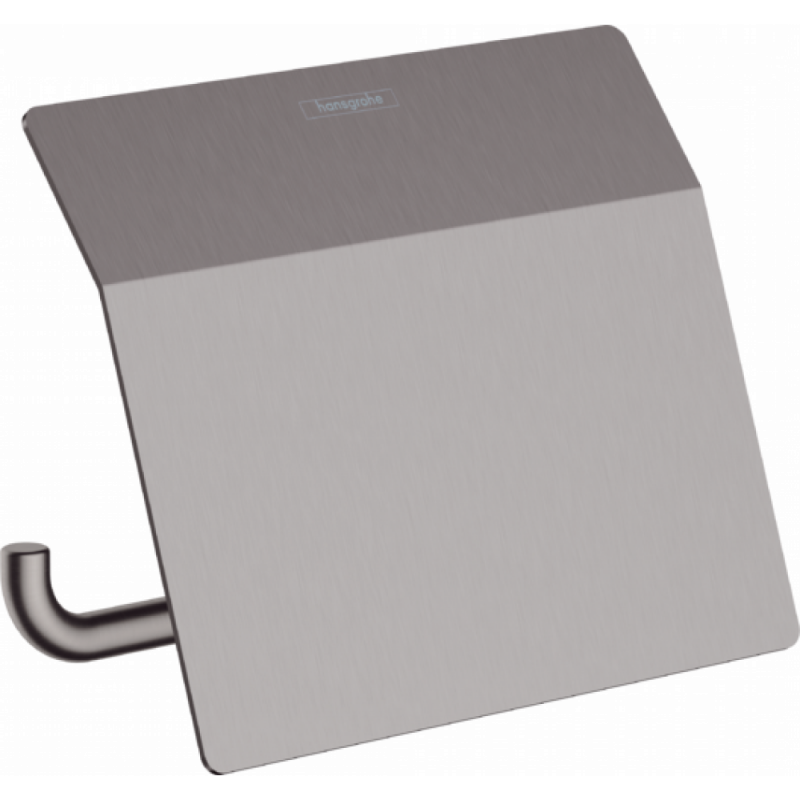 Держатель туалетной бумаги чёрный хром Hansgrohe AddStoris 41753340