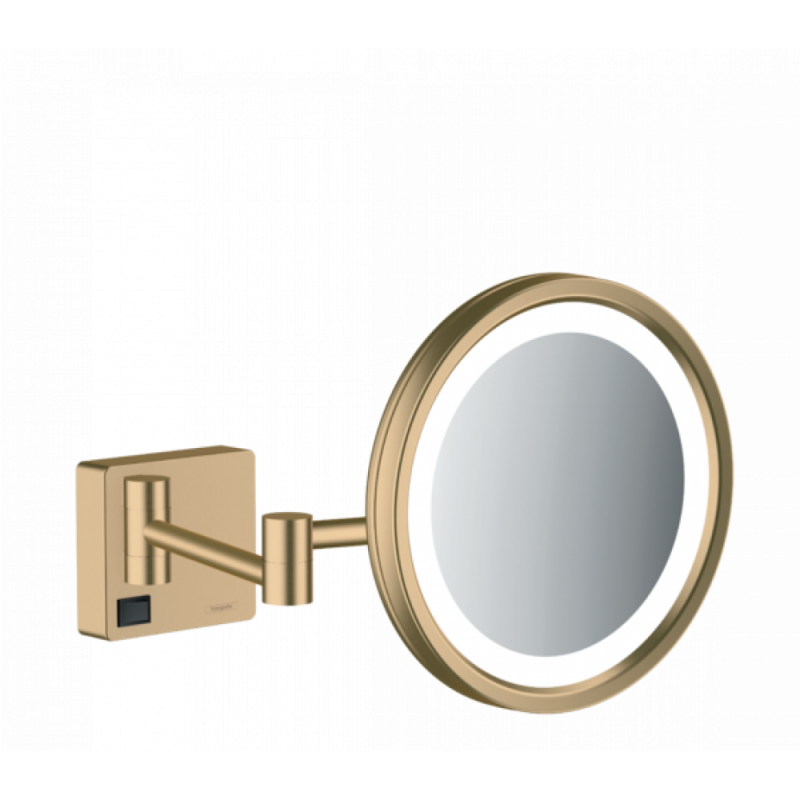 Зеркало косметическое с подсветкой бронза Hansgrohe AddStoris 41790140