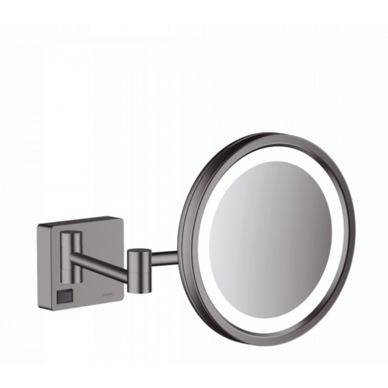 Зеркало косметическое с подсветкой чёрный хром Hansgrohe AddStoris 41790340