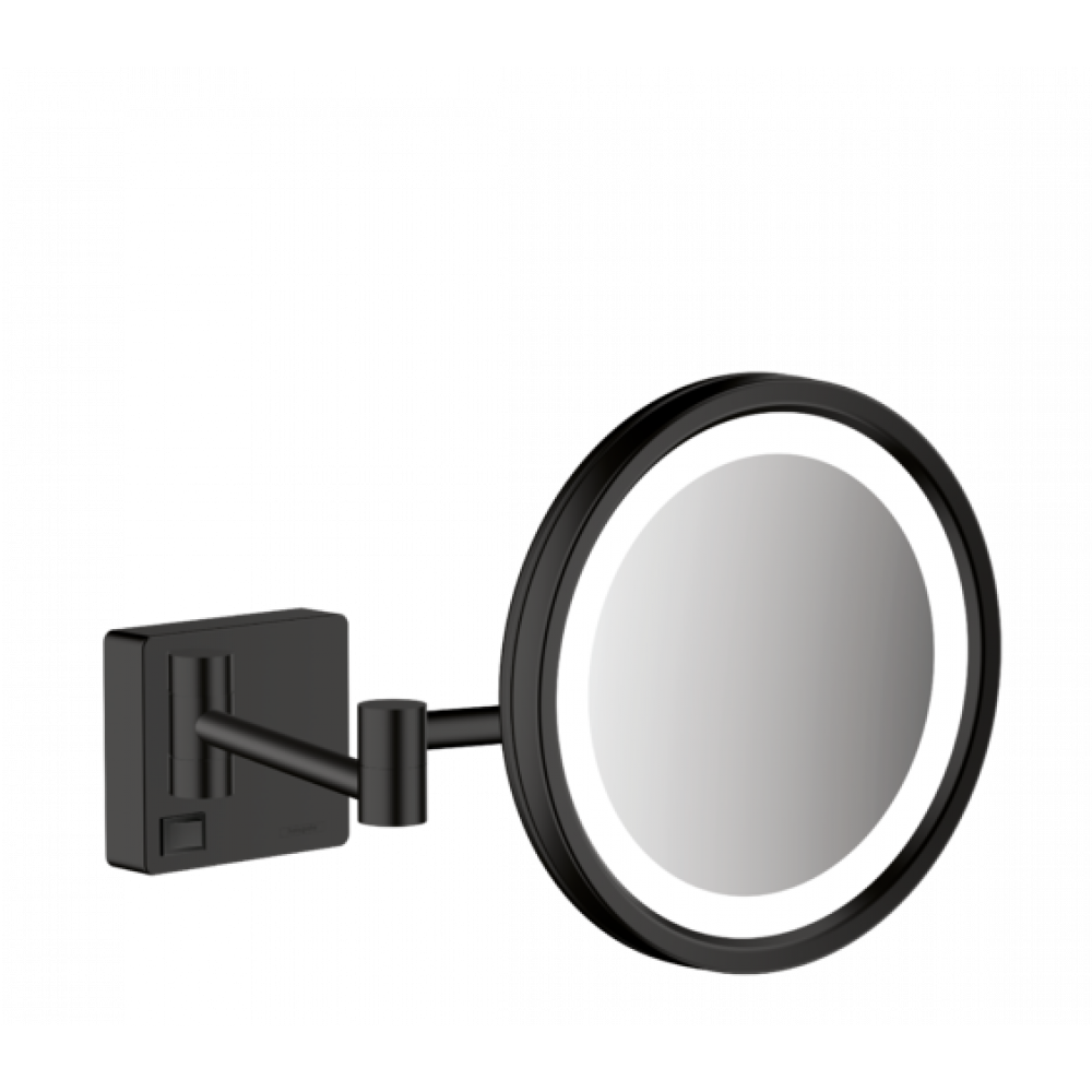 Зеркало косметическое с подсветкой чёрный Hansgrohe AddStoris 41790670