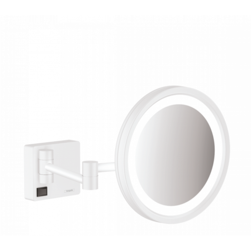 Зеркало косметическое с подсветкой белый Hansgrohe AddStoris 41790700