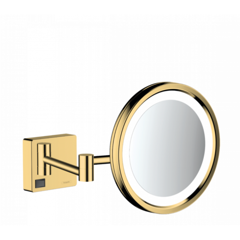 Зеркало косметическое с подсветкой золото Hansgrohe AddStoris 41790990