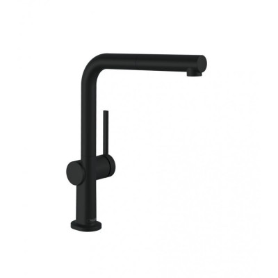 Смеситель для кухни чёрный Hansgrohe 72809670