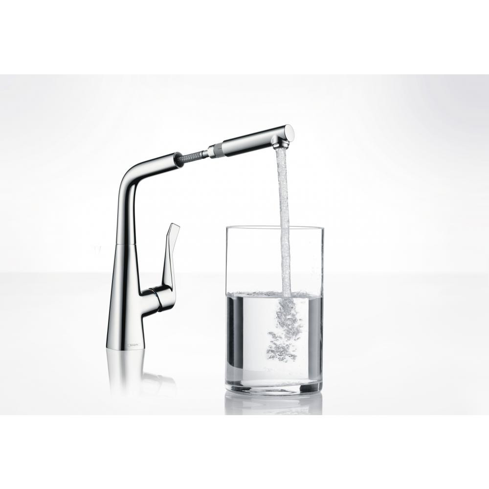 Смеситель для кухни хром Hansgrohe Metris 14821000