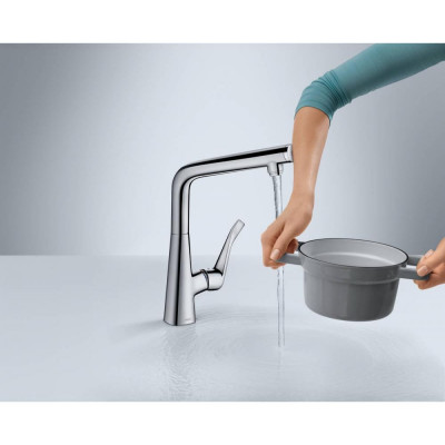 Смеситель для кухни хром Hansgrohe Metris Select 14883000