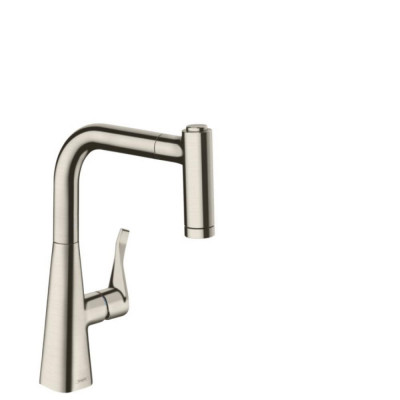 Смеситель для кухни сталь Hansgrohe Metris 14834800