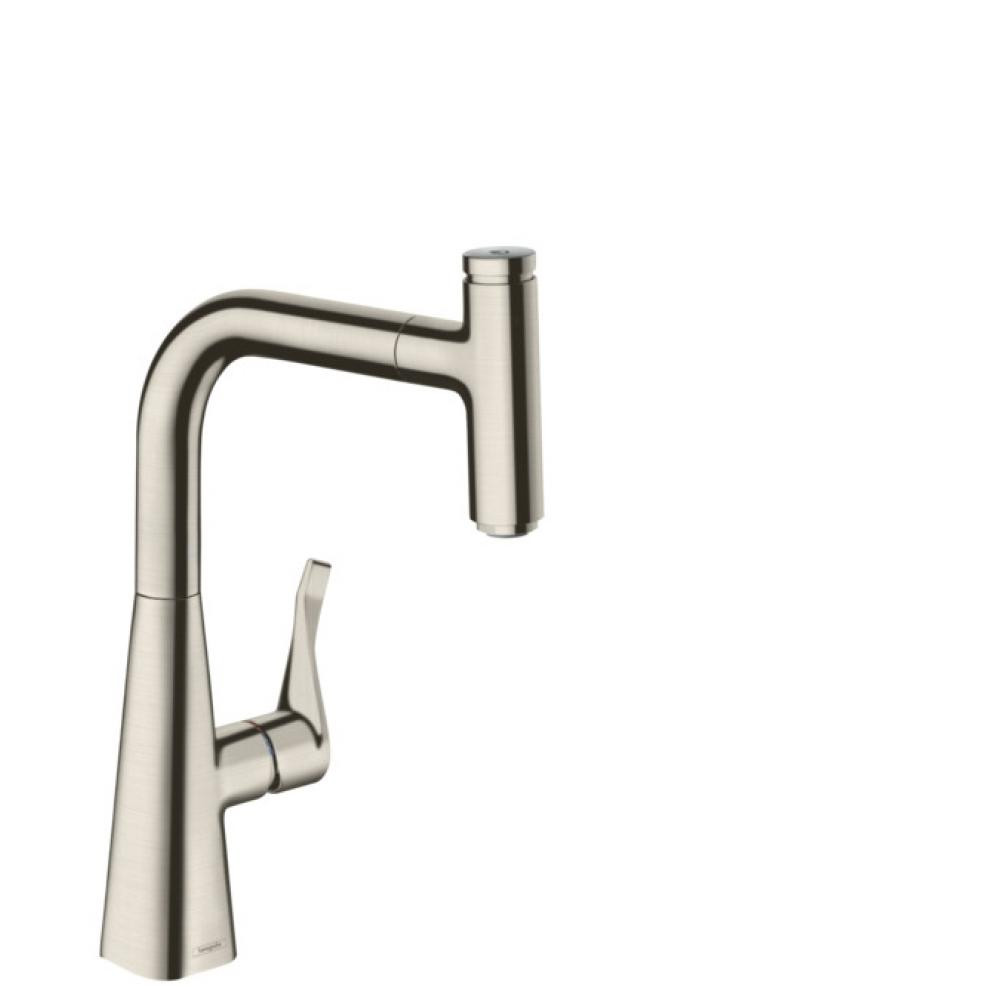 Смеситель для кухни сталь Hansgrohe Metris Select 14857800