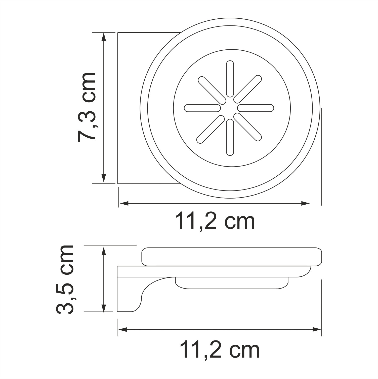 Мыльница стеклянная WasserKRAFT Kammel K-8329WHITE