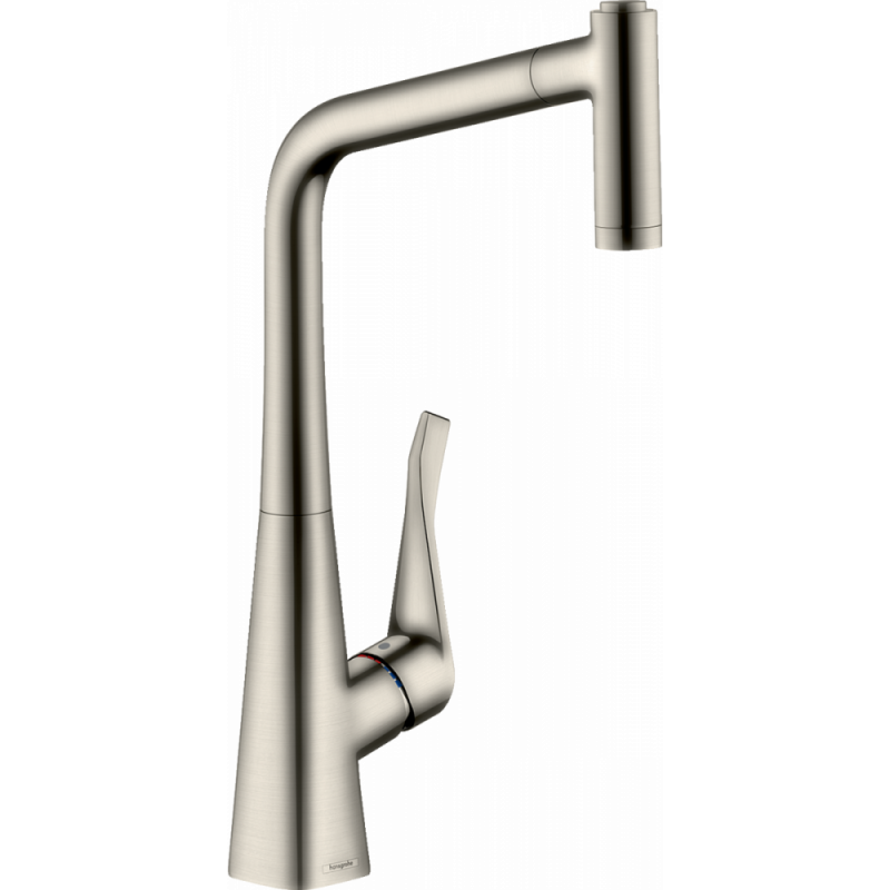 Смеситель для кухни сталь Hansgrohe Metris 73801800