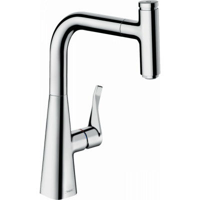 Смеситель для кухни хром Hansgrohe Metris 73802000