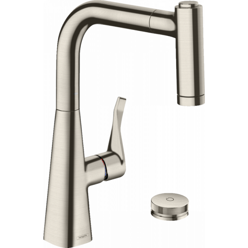 Смеситель для кухни сталь Hansgrohe Metris 73805800