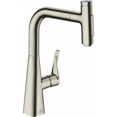 Смеситель для кухни сталь Hansgrohe Metris 73817800