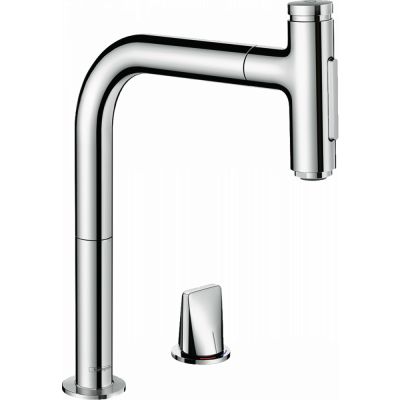 Смеситель для кухни хром Hansgrohe Metris 73818000