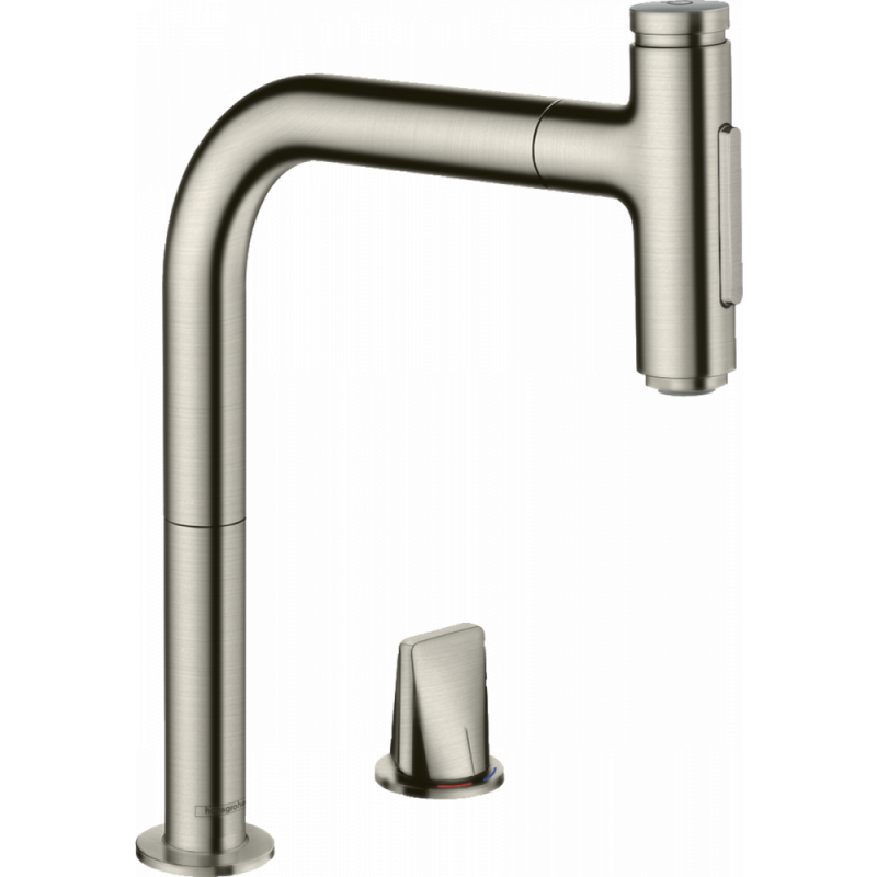 Смеситель для кухни хром Hansgrohe Metris Select M71 73818800