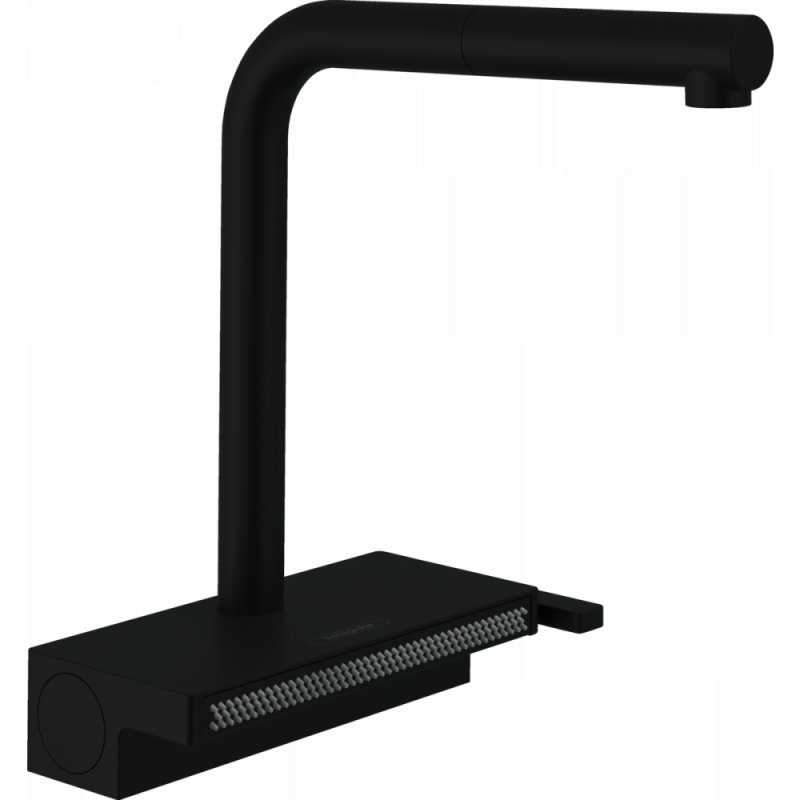 Смеситель для кухни чёрный Hansgrohe Aquno Select M81 73830670