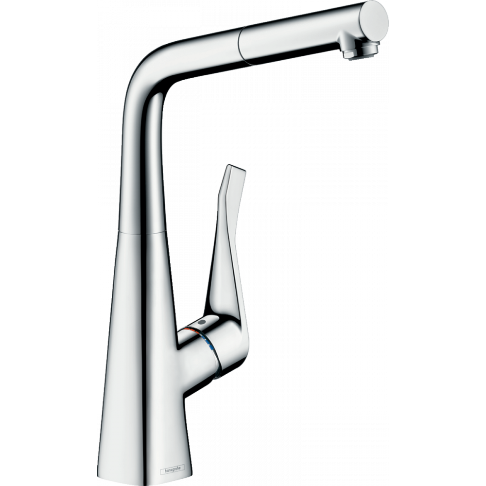 Смеситель для кухни хром Hansgrohe Metris M71 14781000