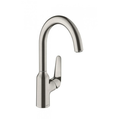 Смеситель для кухни сталь Hansgrohe Focus M42 71802800