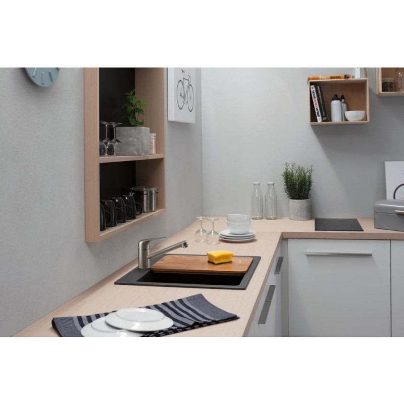 Смеситель для кухни сталь Hansgrohe Focus M42 71808800