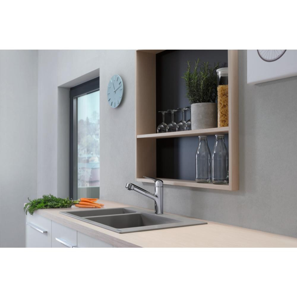 Смеситель для кухни сталь Hansgrohe Focus M42 71814800