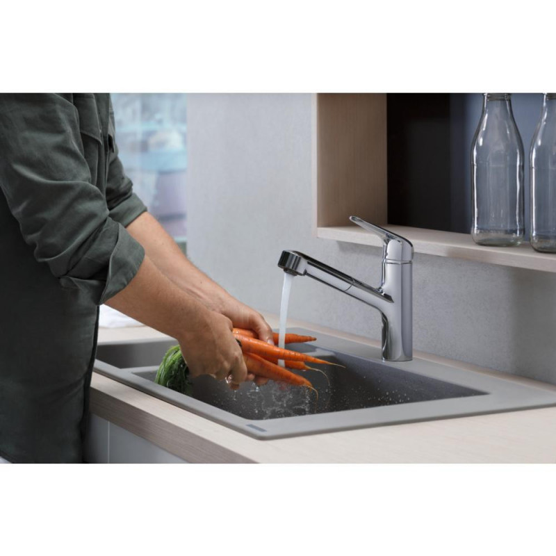 Смеситель для кухни сталь Hansgrohe Focus M42 71814800
