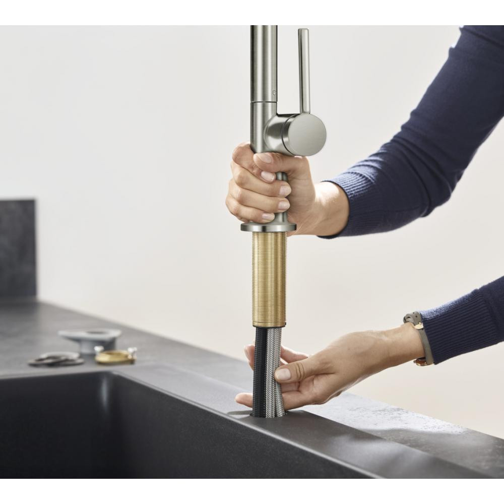 Смеситель для кухни сталь Hansgrohe Talis M54 72801800