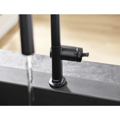 Смеситель для кухни чёрный Hansgrohe Talis M54 72801670