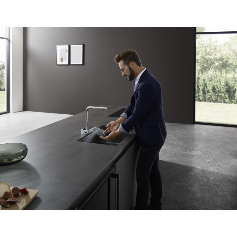 Смеситель для кухни сталь Hansgrohe Aquno Select M81 73836800