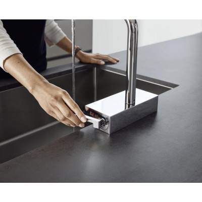 Смеситель для кухни сталь Hansgrohe Aquno Select M81 73836800