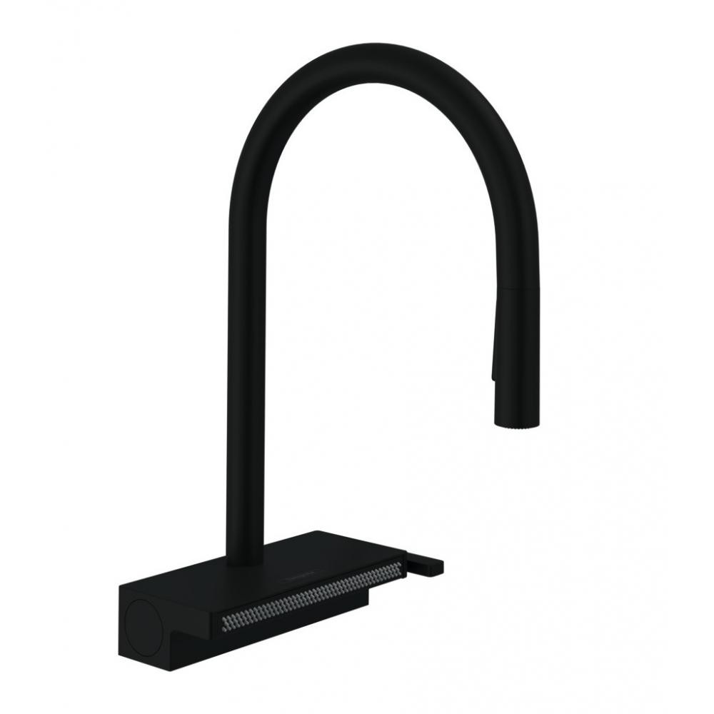 Смеситель для кухни чёрный Hansgrohe Aquno Select M81 73837670