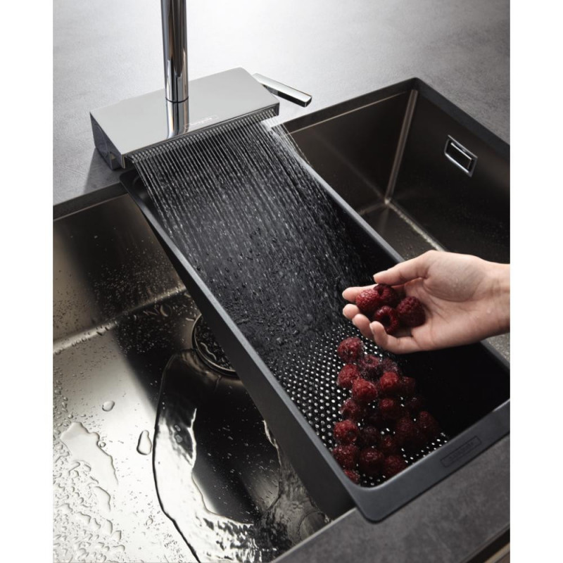 Смеситель для кухни сталь Hansgrohe Aquno Select M81 73837800