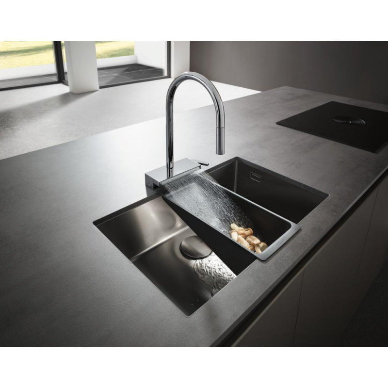Смеситель для кухни сталь Hansgrohe Aquno Select M81 73837800